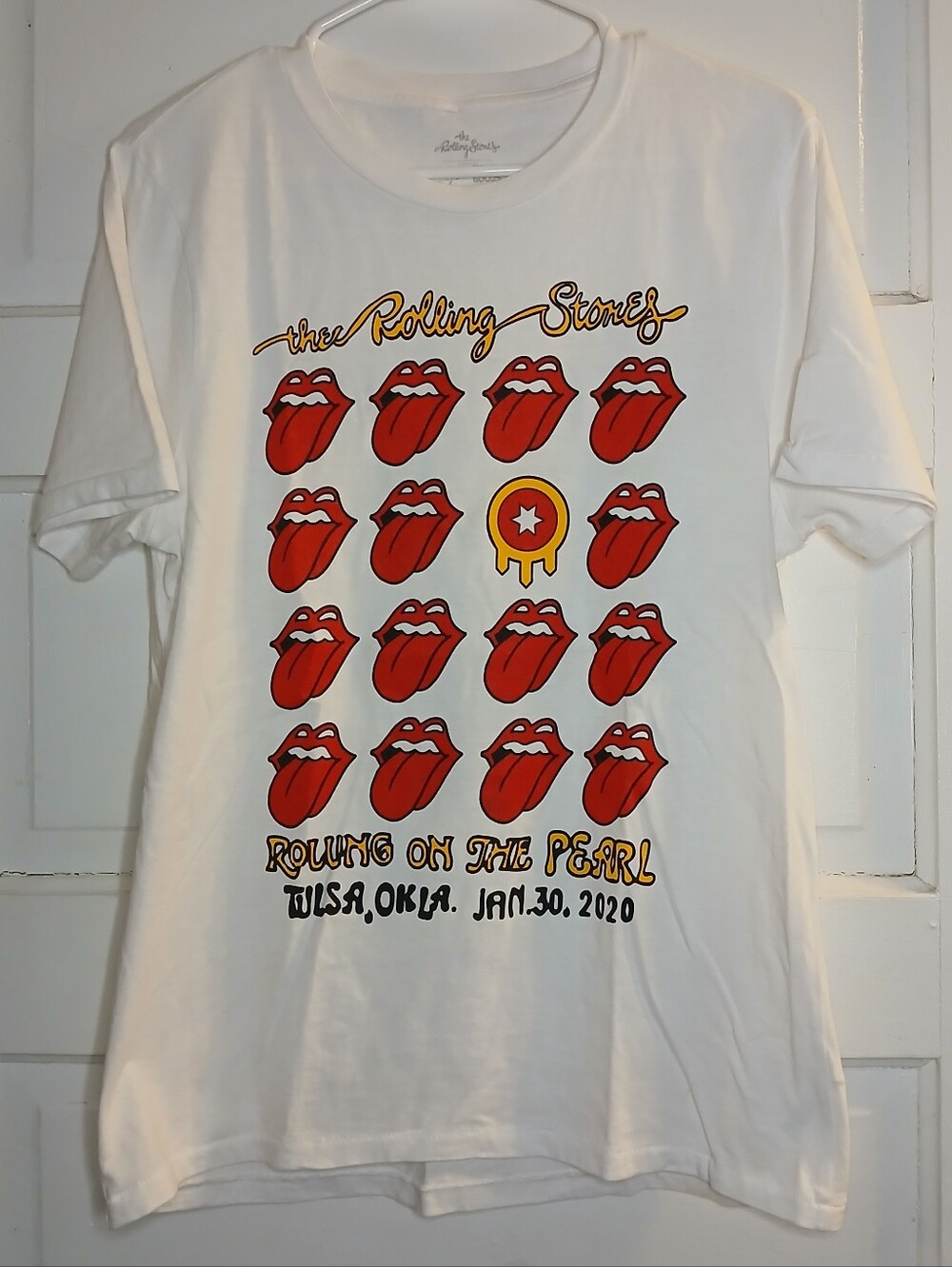 The Rolling Stones Rolling On The Pearl Tulsa Oklahoma Jan 30 2020 T Shirt Small